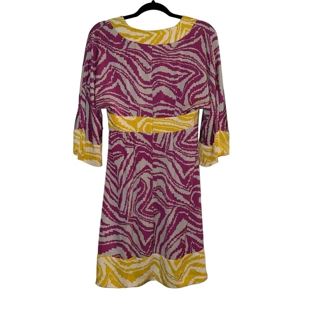 Trina Turk Colorful Silk Mini Dress Palm‎ Springs Resort Size 4 - Picture 3 of 5